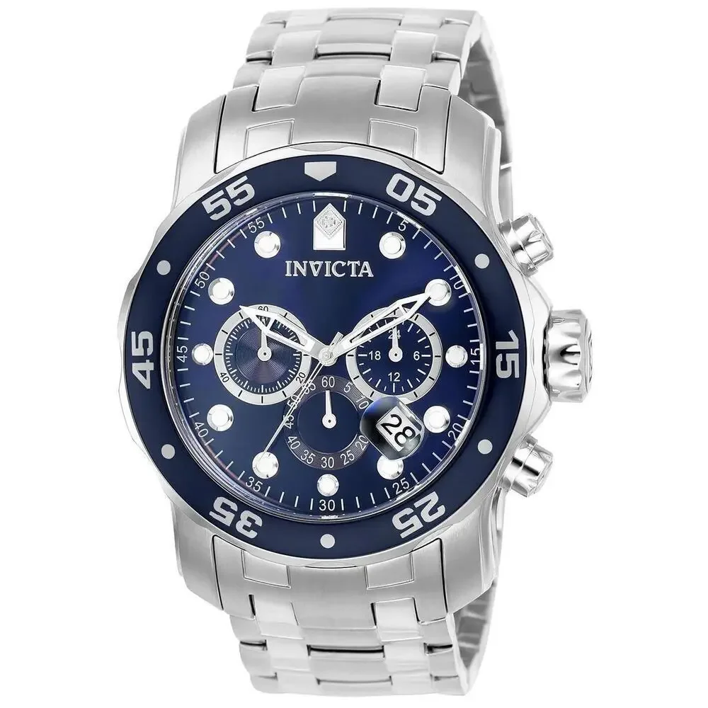 NWT Invicta 0070 Pro Diver | Chronograph | Blue | Men's Watch